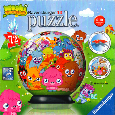 Moshi Monster - Kinder 72 Stück 3D Puzzle - Ravensburger - gut - KOMPLETT
