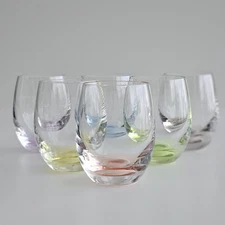 Crystalex 2-Oz Rainbow Crystal Cut Shot Glasses 6-Piece Set