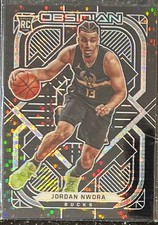 2020-21 JORDAN NWORA PANINI OBSIDIAN ELECTRIC ETCH ASIA PARALLEL ROOKIE CARD RC!