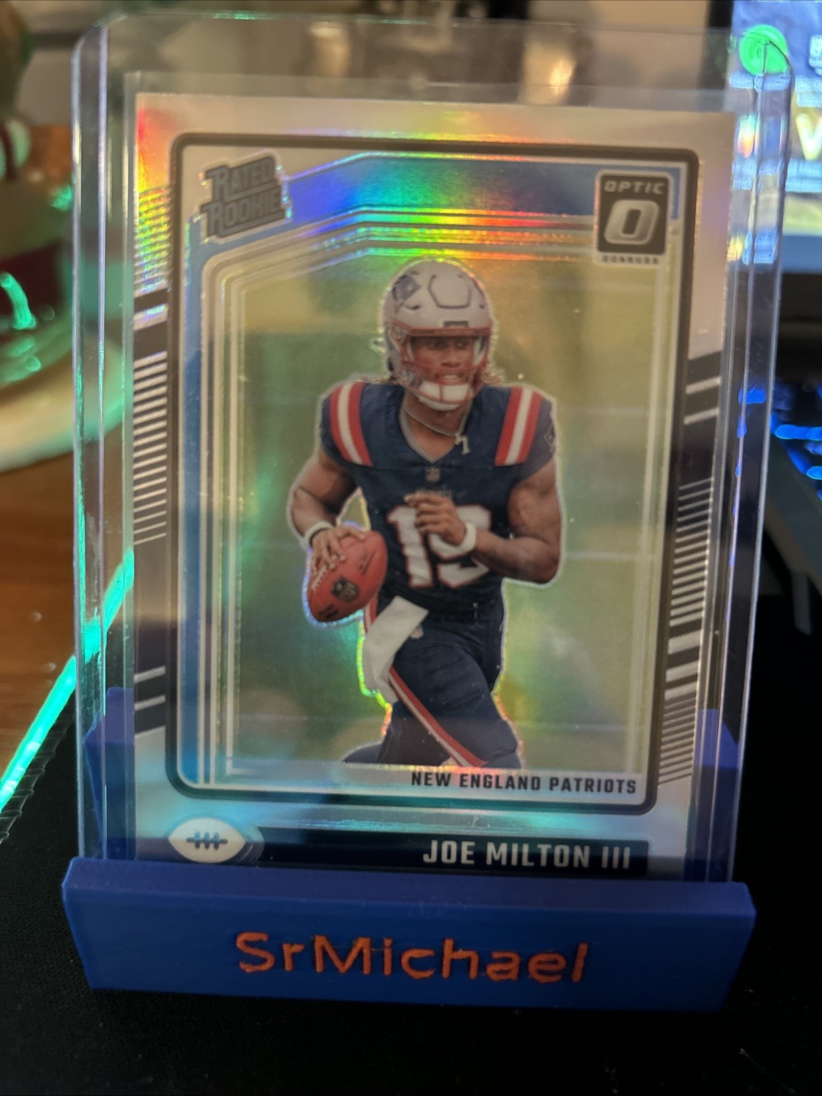 2024 Panini Donruss Optic - Rated Rookie Joe Milton III #255 Holo Prizm (RC)