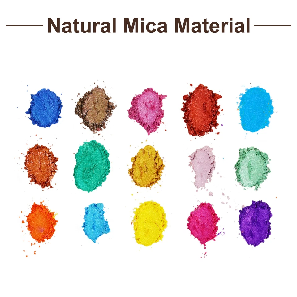 15g Glimmerpulver, natürliches Epoxidharz-Pigmentpulver für Gießharz, Rot - Bild 3 von 4