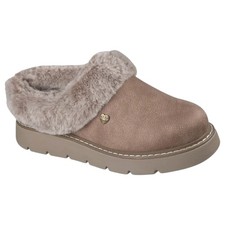 Womens Skechers Bobs Keepsakes Lite - Cozy Blend Taupe Slippers