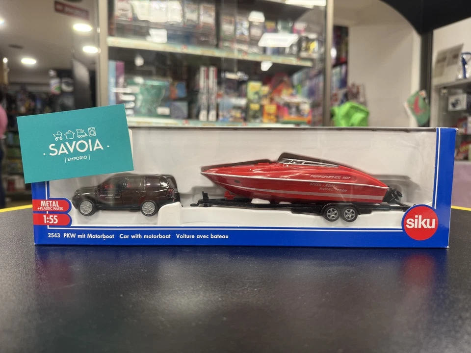 SIKU 2543 - modellino 1:55 - AUTOMOBILE CON MOTOSCAFO - NUOVO - SIGILLATO - Immagine 2 di 4