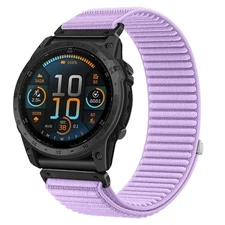 Woven Nylon QuickFit Watch Band For Garmin Forerunner 745 935 945 955 965 970