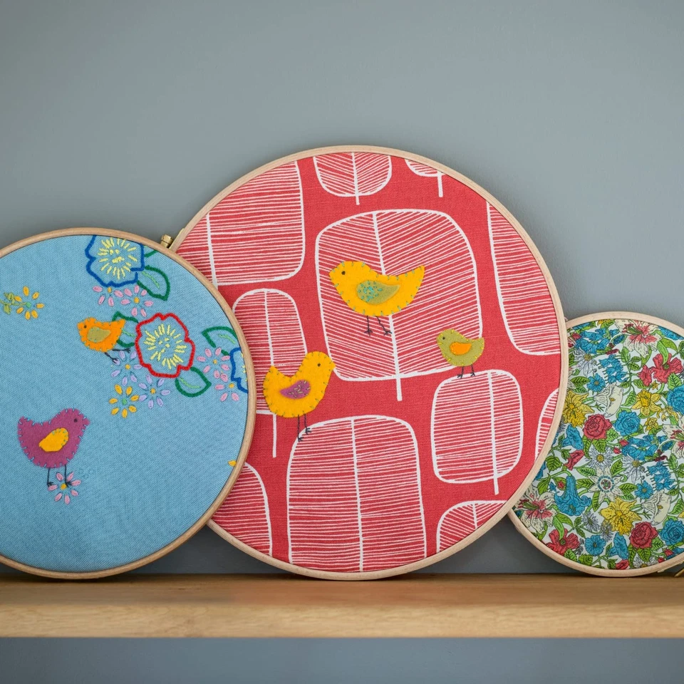 Pllieay 12 Pieces 8 Inch Round Embroidery Hoops Bamboo Circle Cross Stitch H... - Image 4 of 4