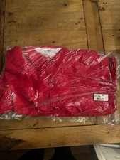 VTG Auburn Sportswear Windbreaker Nylon Snap  Red Jacket LG NEW NOS