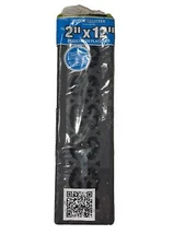 Decor Grates ST212 Classic Collection  2” X 12” Floor Register Textured Black