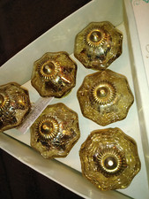 CASA DECOR Drawer Knobs/Pulls Handmade GLASS Set of 6 new in box