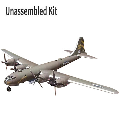 1:47 B-29 SuperFortress Bomber Papier Militärflugzeug Modell Unmontierter