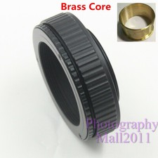 Brass M42 to M39 17mm-31mm Adjustable Focus Helicoid Adapter Macro Mount Tube