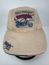Sturgis 2003 63rd Annual Motorcycle Rally Beige Embroidered Cap Hat
