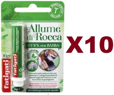 10 PZ MATITA EMOSTATICA STICK PER BARBA FERMA SANGUE DOPO RASATURA