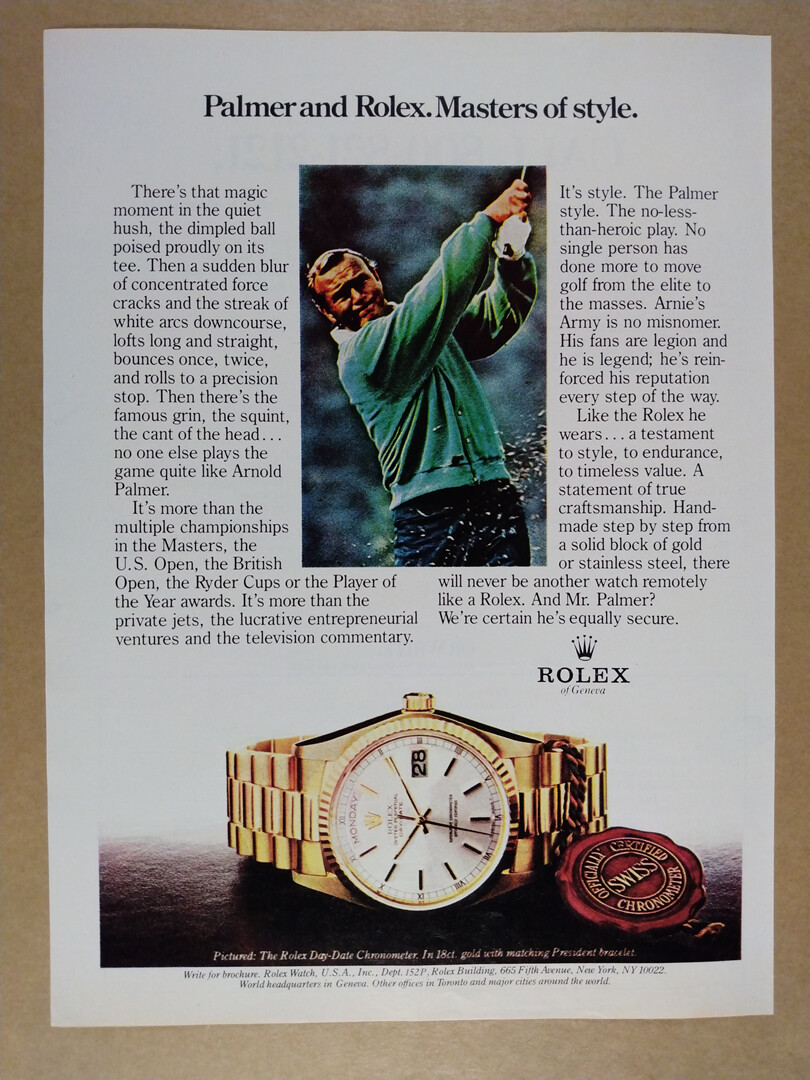arnold palmer rolex