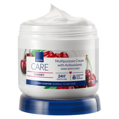 (1l/11,23 ) AVON Care CHERRY Creme für Gesicht, Hände & Körper m. Antioxidantien