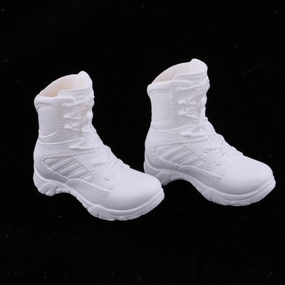 girls white combat boots