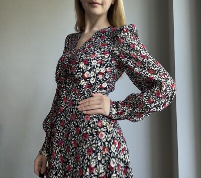 wine dress midi Wine & Roses Jacquard Midi Dress Brown/Red / Small (2/4)