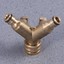 Indexbild 4 - 2 Wege 3/4" Wasserverteiler Messing Gartenschlauch Wasser Gardena Wasserhahn KG