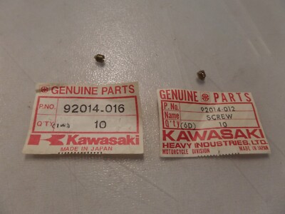 NOS Kawasaki OEM Seat Lock Screws 1974-1977 KZ400 92014-012 92014