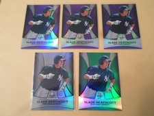 Lot (15) 2010 Bowman Platinum Slade Heathcott RC Refractor Green Silver Purple