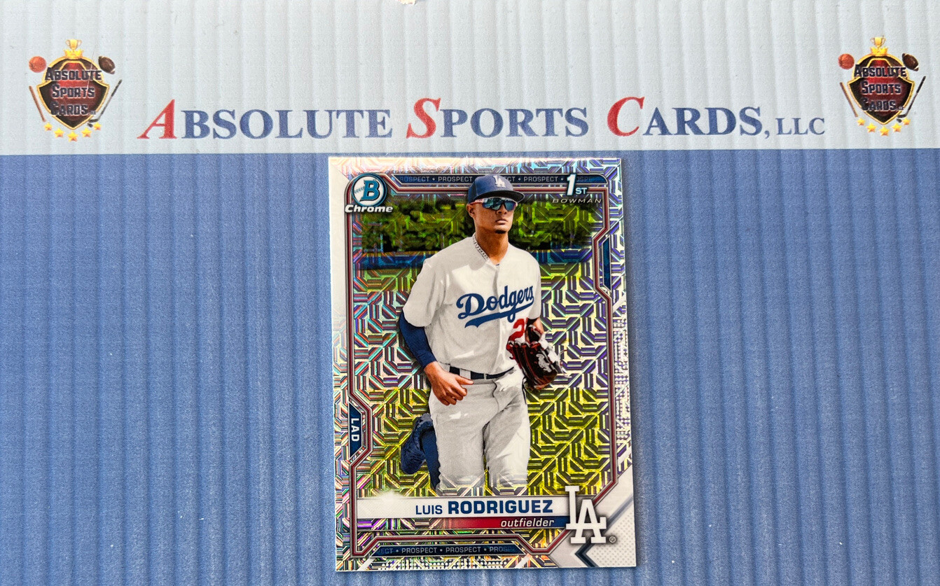 2021 Bowman Chrome Mega Refractor 1st #BCP-196 LUIS RODRIGUEZ | Dodgers