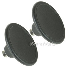 2 x UNIVERSAL 5.5cm Glass Lid Knob For Slow Cooker Saucepan Casserole Dish Black