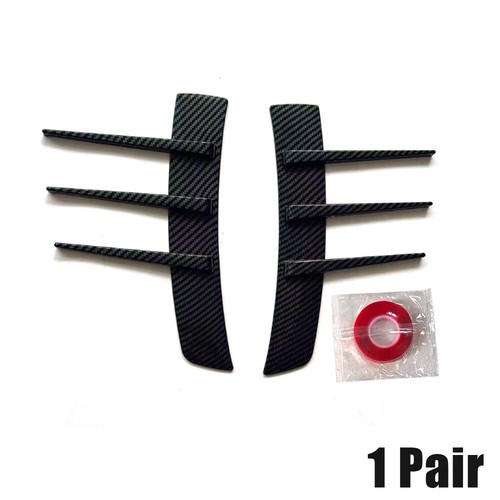 2pcs Car Modified Leaf Panels Simulate Shark Gills Flanks Body Trim Accessories - Foto 14 di 14