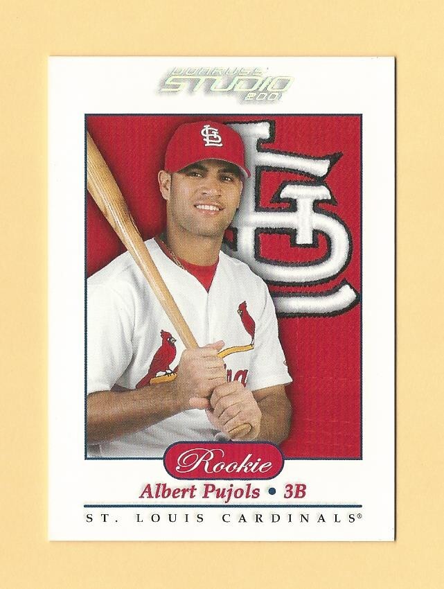 2001 Albert Pujols RC Front Donruss Studio