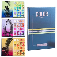 72 Colors Pro Shimmer Matte Eye Shadow Book Design Eyeshadow Palette Makeup Set