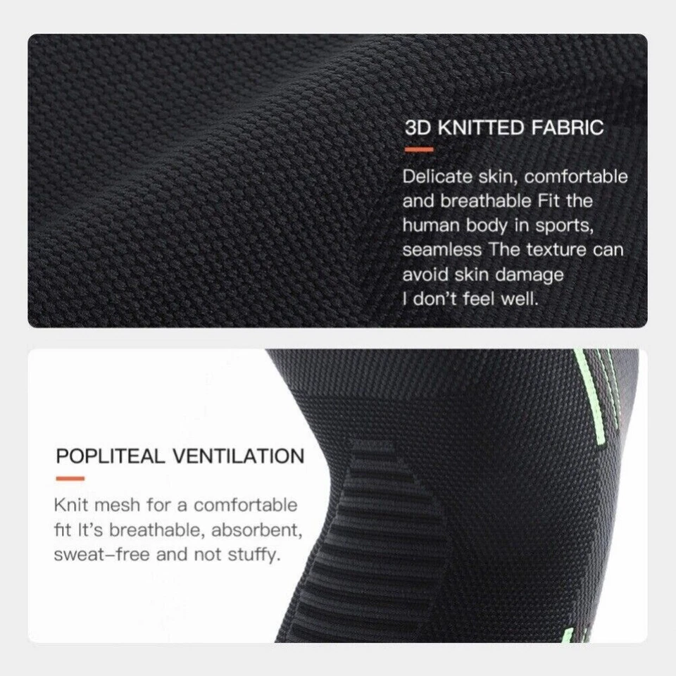 1PCS Knee Sleeve Compression Brace Support For Sport Joint Pain Arthritis Relief - Image 4 of 4