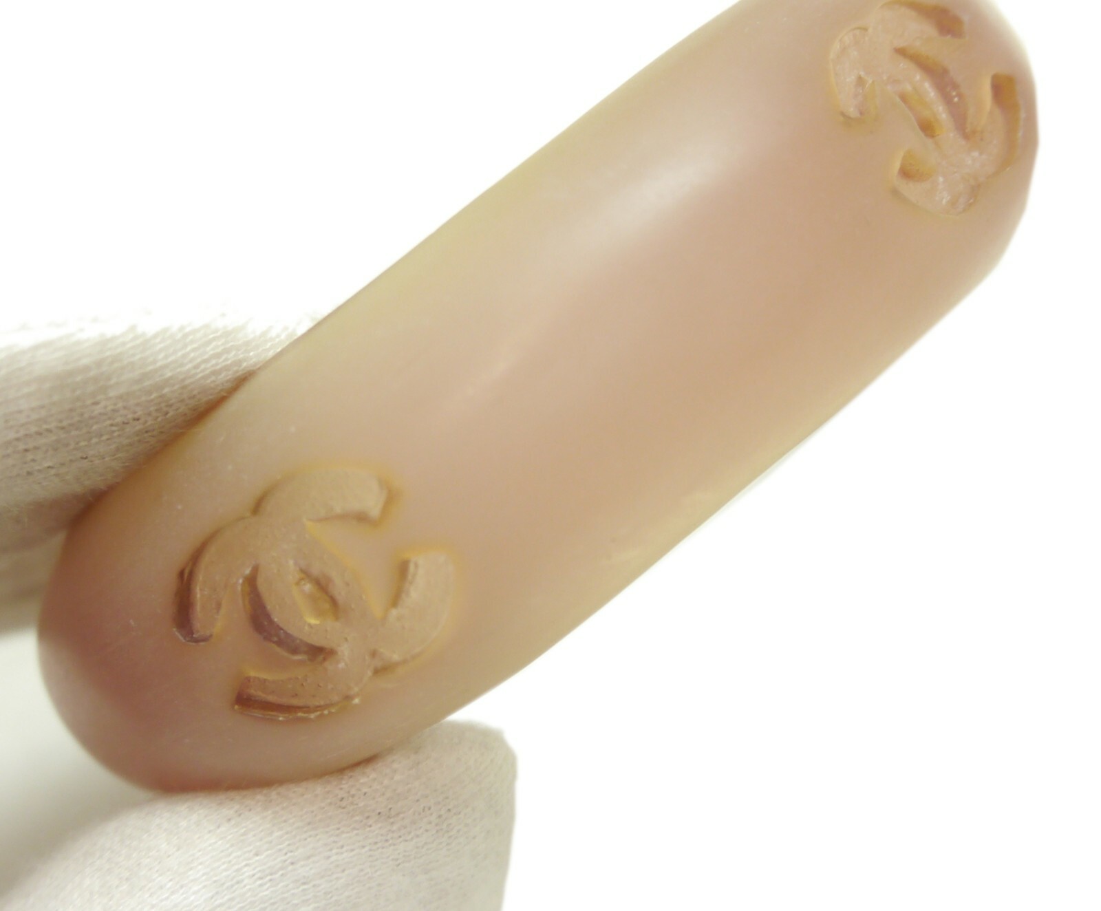 Authentic CHANEL Bangle Coco Mark  clear  #3051 - image 6