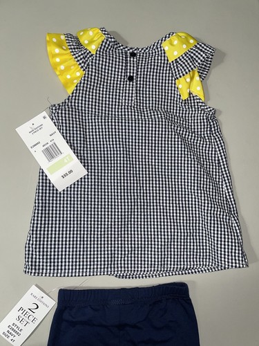Rare Editions Girls Summer, Church, Plaid Top & Pants Two Piece Set Size 4T - Picture 9 of 10