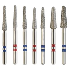 Dental Diamond Burs FrictionGrip Zirconia Adjustment Round End Taper Fine Medium