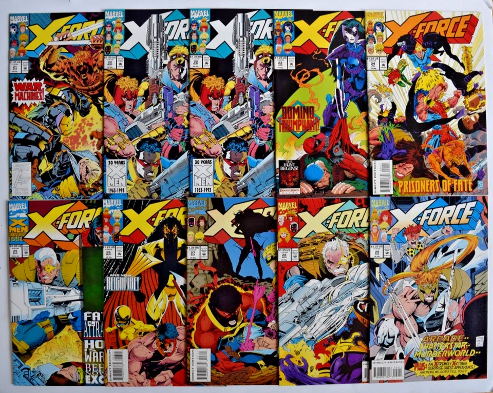 X-FORCE (1991) 101 ISSUE COMIC RUN #1-99 (2 COPIES #22) & 50 VARIANT MARVEL - Image 3 of 4