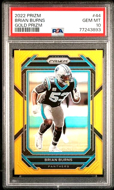 2022 PANINI PRIZM GOLD /10 BRIAN BURNS #44 PSA 10 GEM MINT **POP 1**