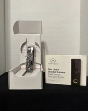Slim Line II Doorbell Camera Alarm.com Black Wifi ADC-VDB106X