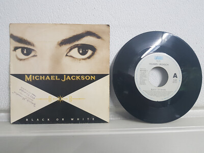 Michael Jackson - Black or white 1991 Single 7'' Bad Beat it Thriller Billie Jean