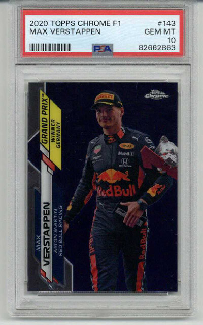 PSA10 / Max Verstappen サファイアEdition #143 2020 Topps Chrome Sapphire Formula 1 Card #143 Max