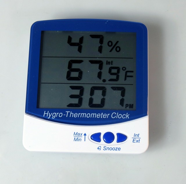 Lab Thermco ACC9216DIG Hygro Thermometer Hygrometer With Alarm Clock eBay