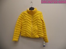 Nautica Performance Jacket Reversible Yellow Floral Packable Jacket Women's M
