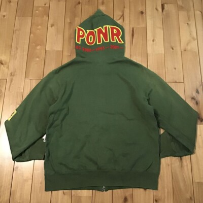 bape ponr パーカー BAPE Shark full zip hoodie a bathing ape PONR Light blue