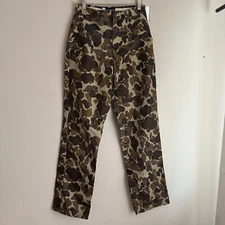 VINTAGE Mount'N Prairie Pants Sz 32 Flyway Camo Waterproof Upland Hunting Logger