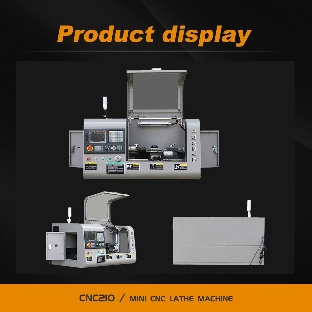 Mini CNC Lathe Metal Lathe CNC Machine GSK Siemens for Home Training Mould Use