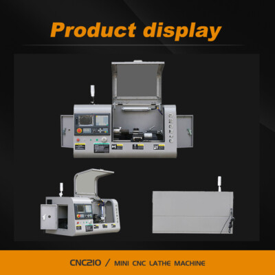 Mini CNC Lathe Metal Lathe CNC Machine GSK/Siemens for Home/ Training/ Mould Use