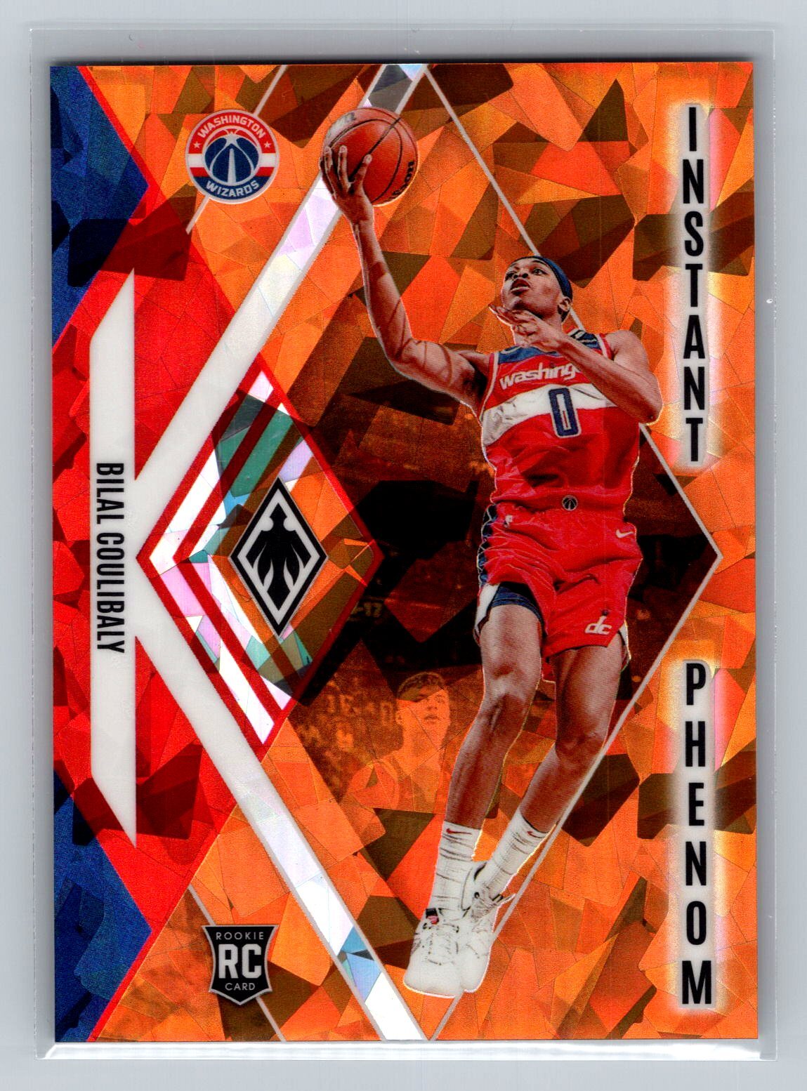 2023 Phoenix Bilal Coulibaly #15 Instant Phenom Phoenix Orange Ice #/249 Wizards