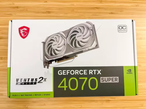 MSI GeForce RTX 4070 SUPER 12G VENTUS 2X WHITE OC 12GB GDDR6X GPU