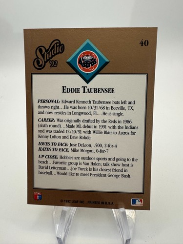 1992 Leaf Studio Baseball - #1-250 - Complete Your Set - You Pick - Picture 101 of 519