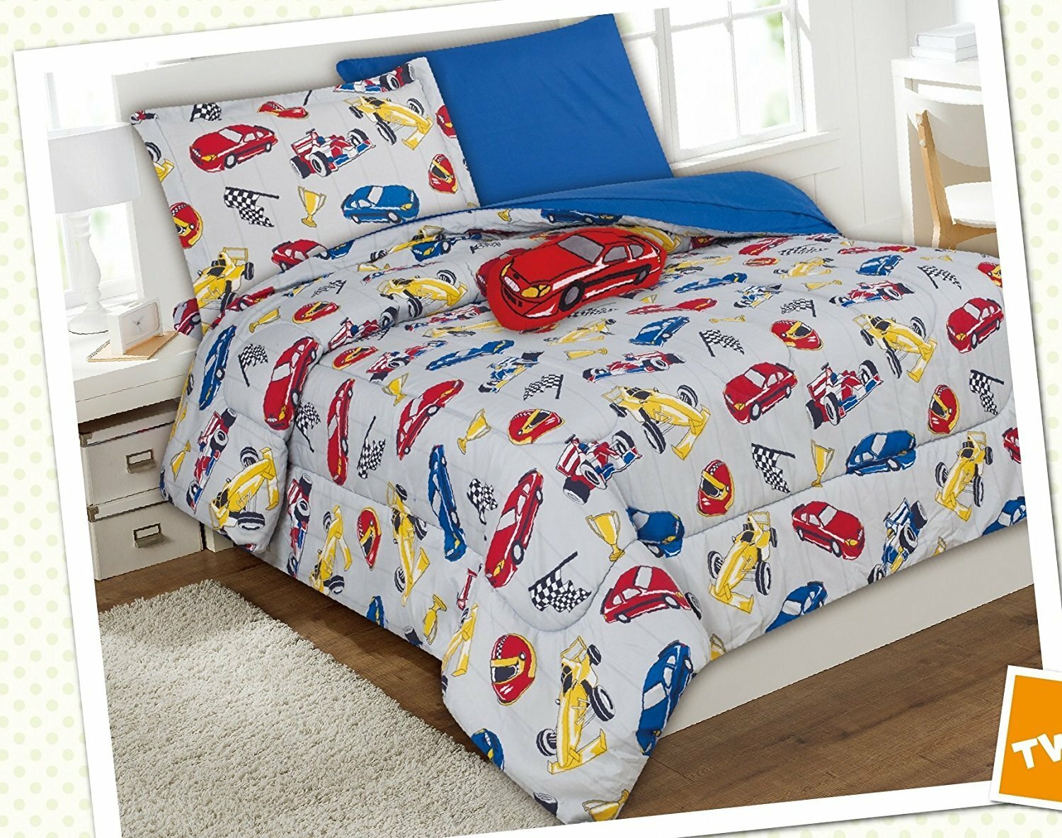 race car comforter set full