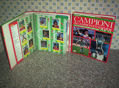 ALBUM CALCIATORI CAMPIONI CAMPIONATO 90 91 COMPLETI FIGURINE SCHEDE album-calciatori-campioni-campionato-90-91-completi-figurine-schede