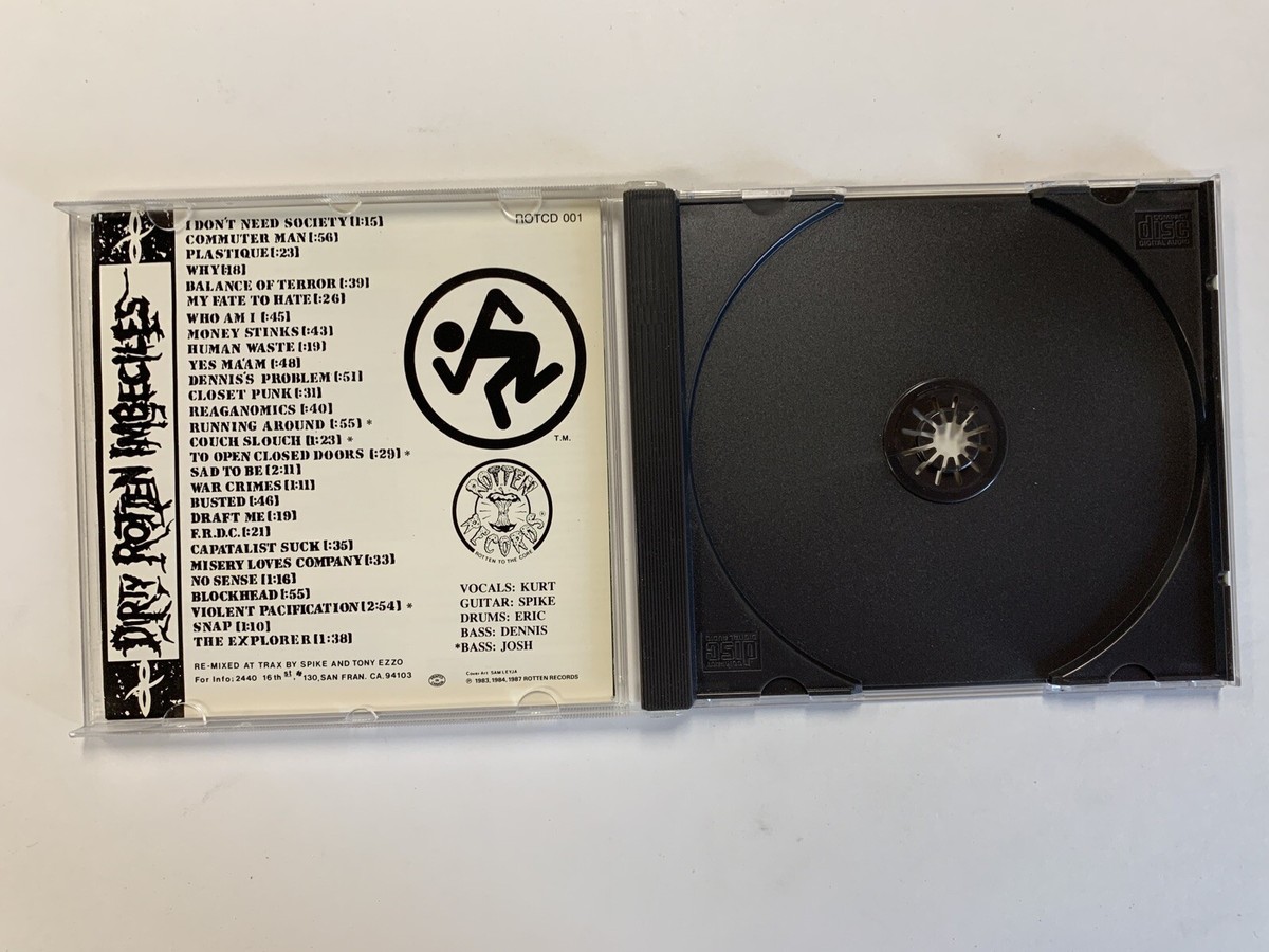 D.R.I. Dirty Rotten Imbeciles - Dirty Rotten LP CD 1988