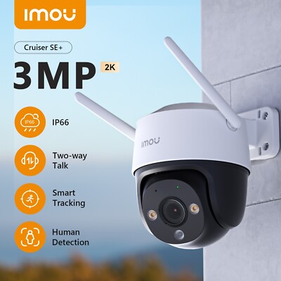 IMOU 3MP Wifi Security Camera Wireless night Vision Outdoor 2Way Talk ...
